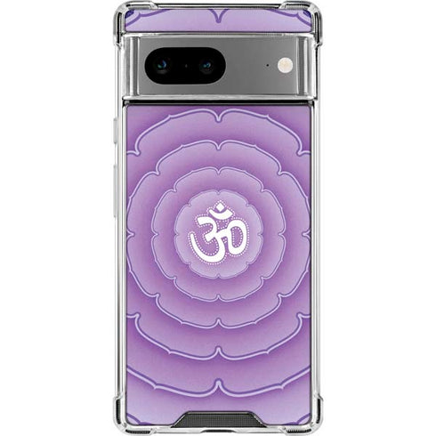 Sanskrit Purple Google Pixel 8a Clear Case